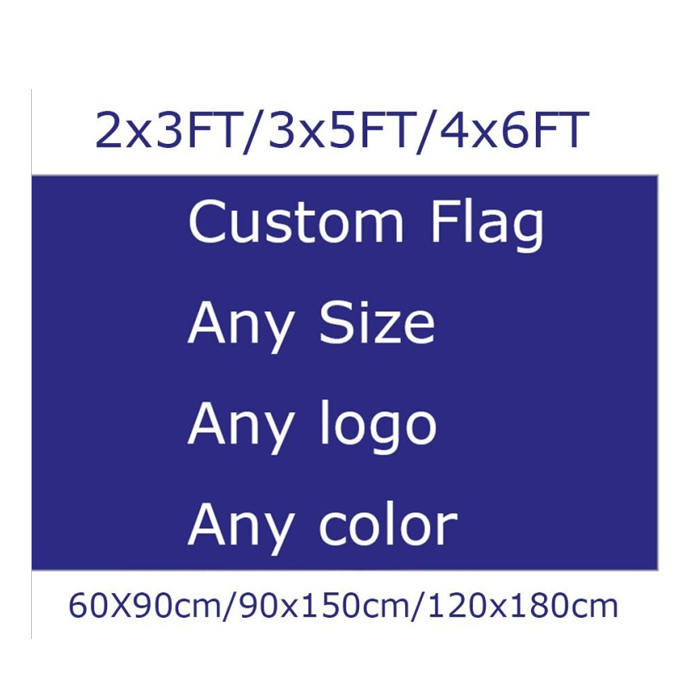 Custom Flag Print Cotton Design Print Your Logo Polyester Fabric Country 3x5ft 150*90cm Advertising Outdoor Banner Factory