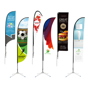 HOT SALE custom Feather Flag Promotional exhibition event outdoor Flying Beach Flag