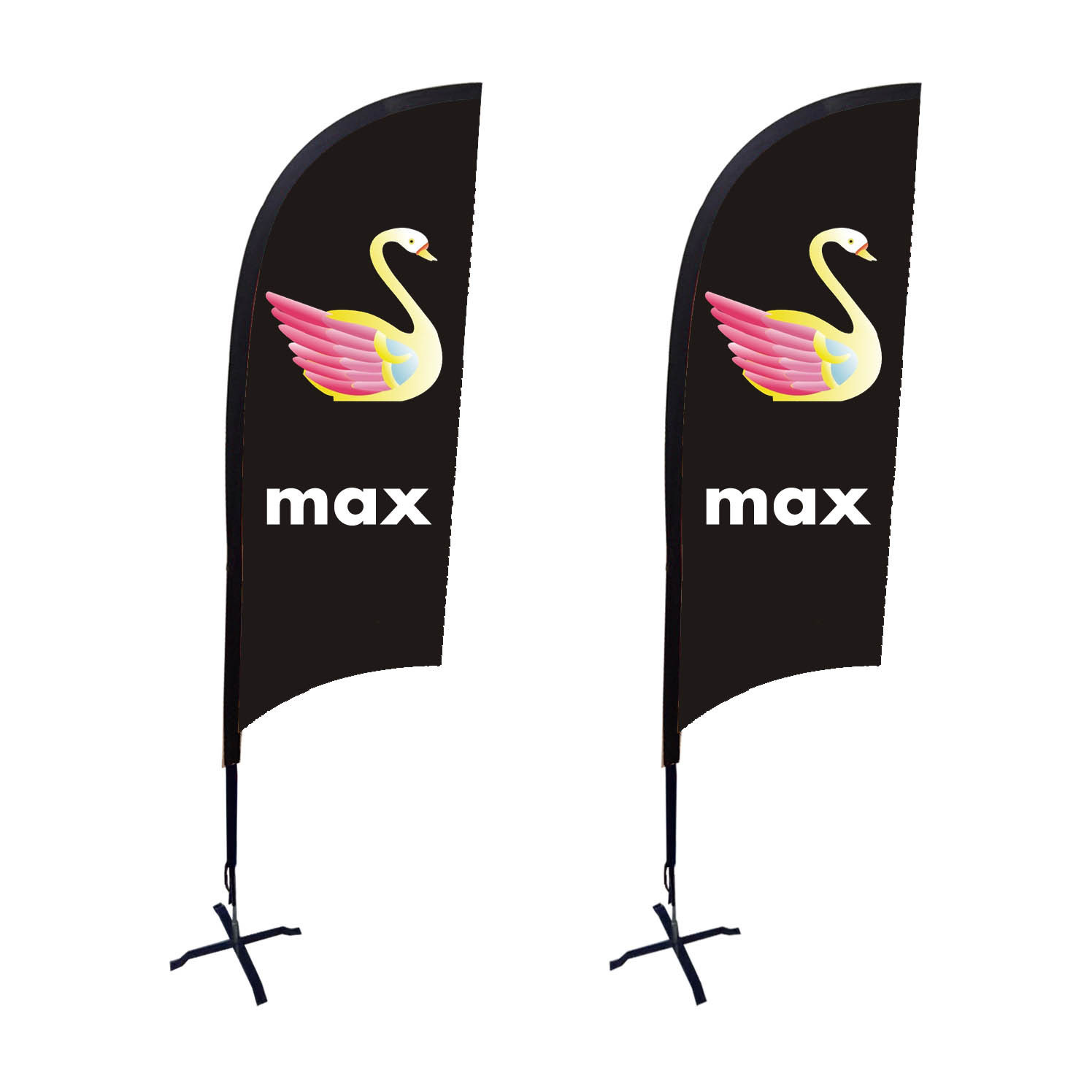 Promotional Advertising exhibition event outdoor Feather Flag Flying Beach Flag banner stand , Teardrop Flag