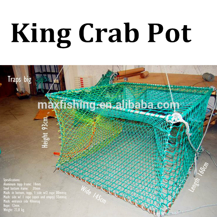 Green Fishing king crab trap