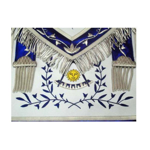 Masonic Regalia Blue Lodge Officers Aprons Set of 12 Aprons Wholesale Customized Logo Printed Masonic Aprons