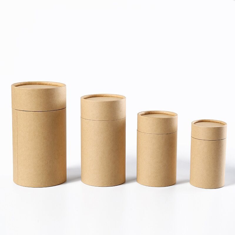 Custom recycle Round Kraft Paper Packaging cardboard tubes,biodegradable candle lip gloss tubes paper tube for T-shirt