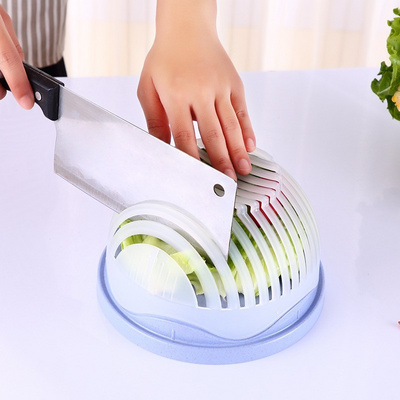 F1-834 New Design Fruit Vegetable Quick Chop Salad Cutter Bowl Fast Fresh Salad Slicer Salad Chopper with Fun Easy Speed