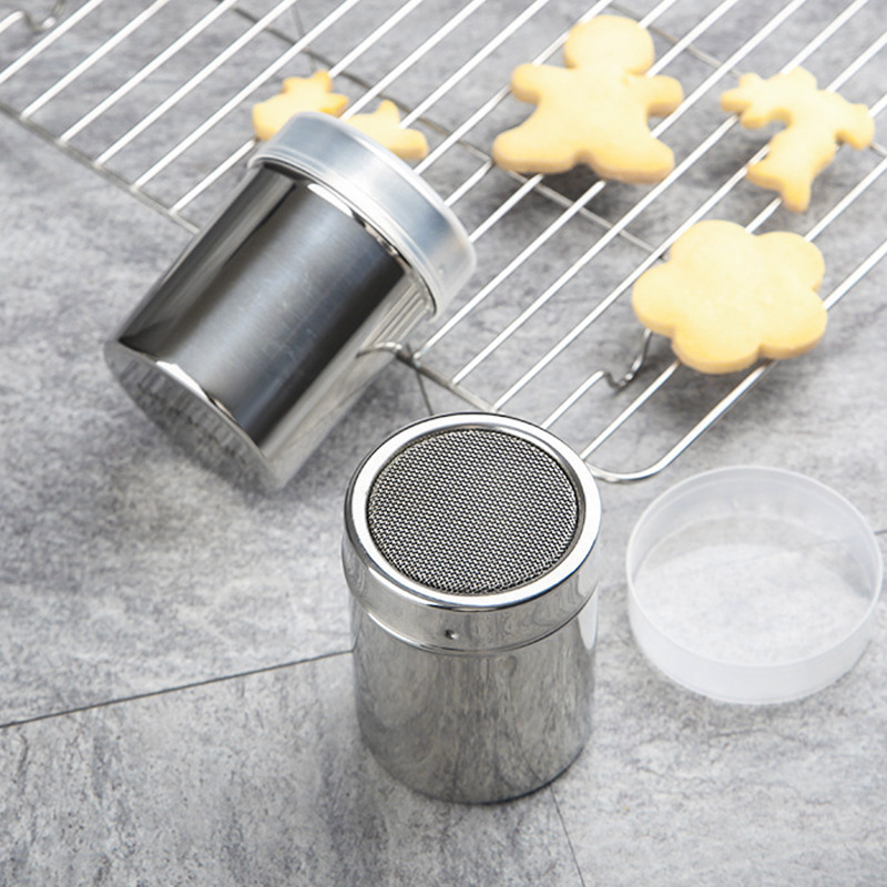 F2-671 Kitchen 304 stainless steel duster ,household Decorating Tools Milk Cupcake Decoration Dessert cocoa powder mesh sieve