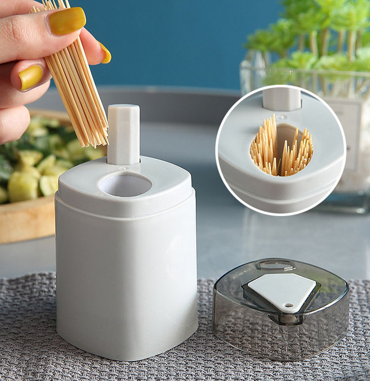 F1-583 Automatic Toothpick Box New Design Popup Toothpick Holders Plastic For Restaurant Home Decoration