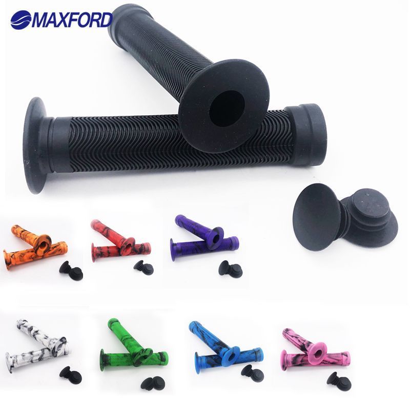 MAXFORD 150mm Bicycle Handle Grip Black-Green Non-Slip Bicycle Grips MTB Mountain Bike Handlebar Grip Bike Parts