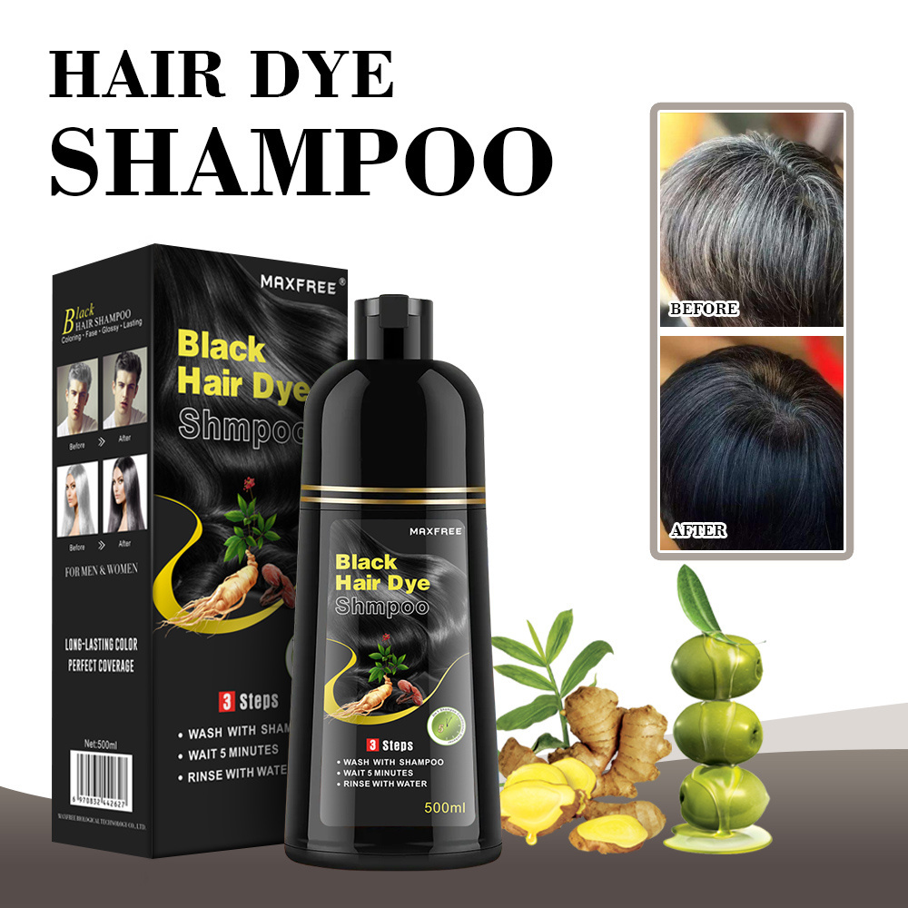 permanent black hair shampoo ammonia free hair dye without ppd last long original original factory private label oem odm