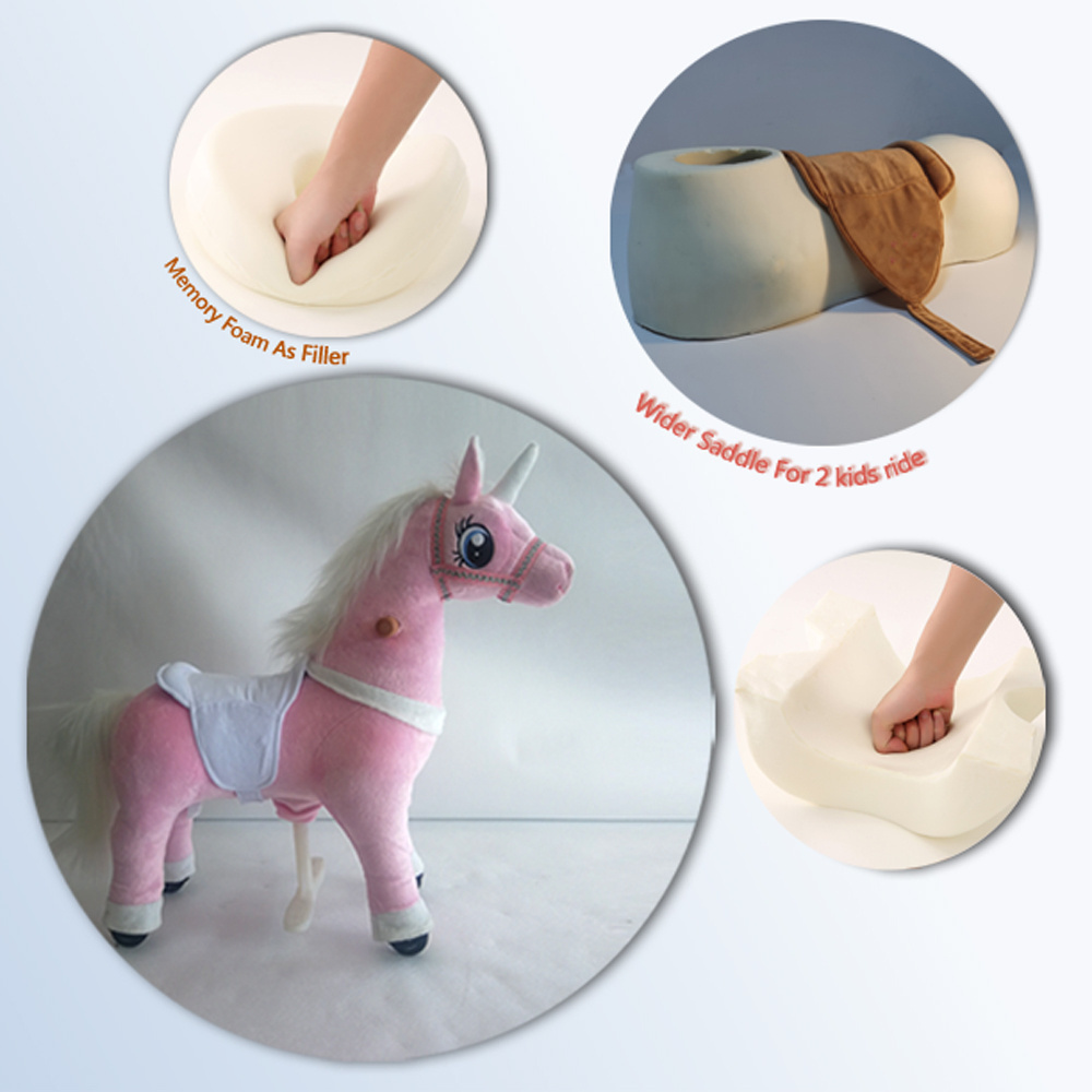 Adult ride on horse toy pony for sale, mechanical horse can walking as the real horse without electric power