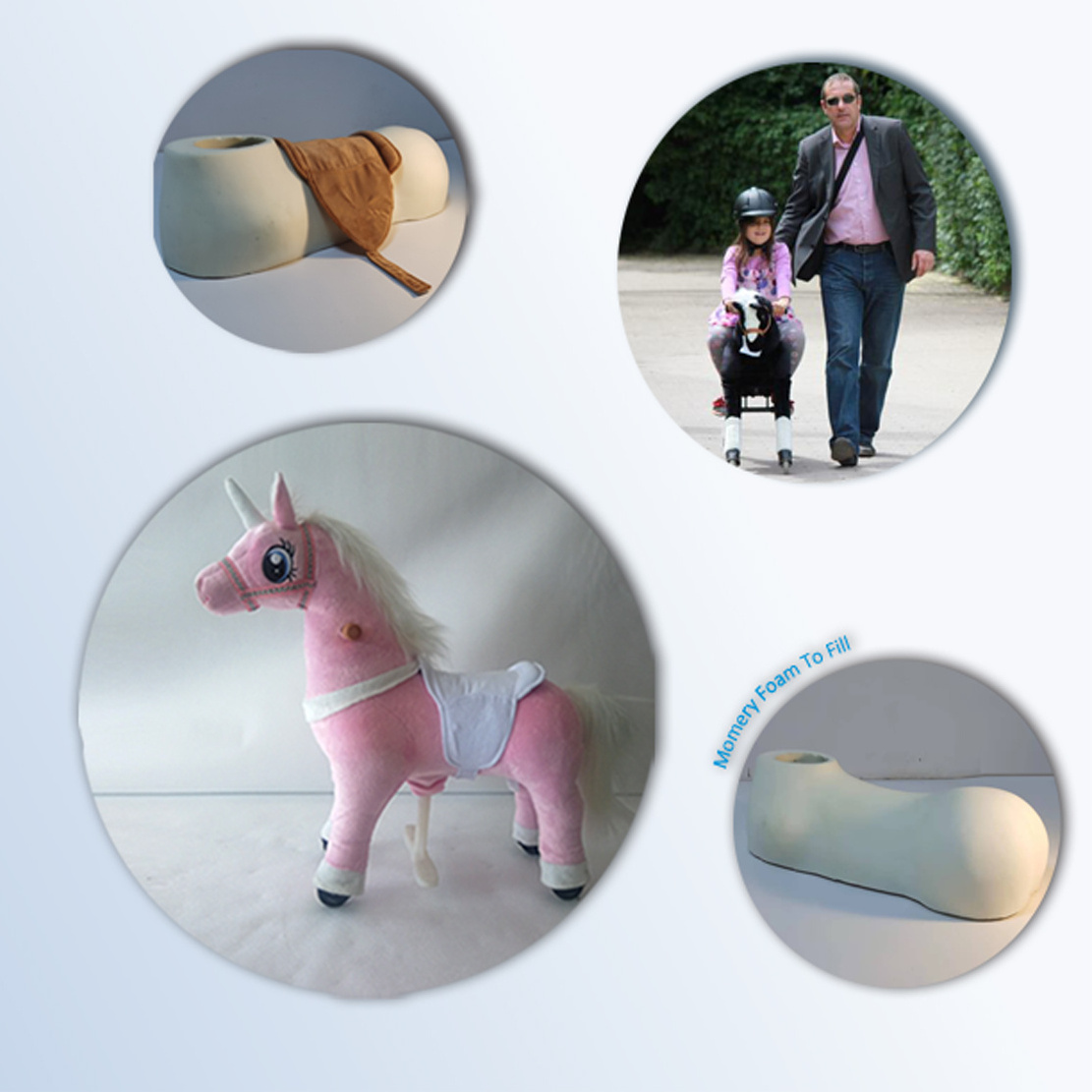 Mechanical walking horse toy on wheels Accept Customized Logo, human power ride-on cars for girls and boys