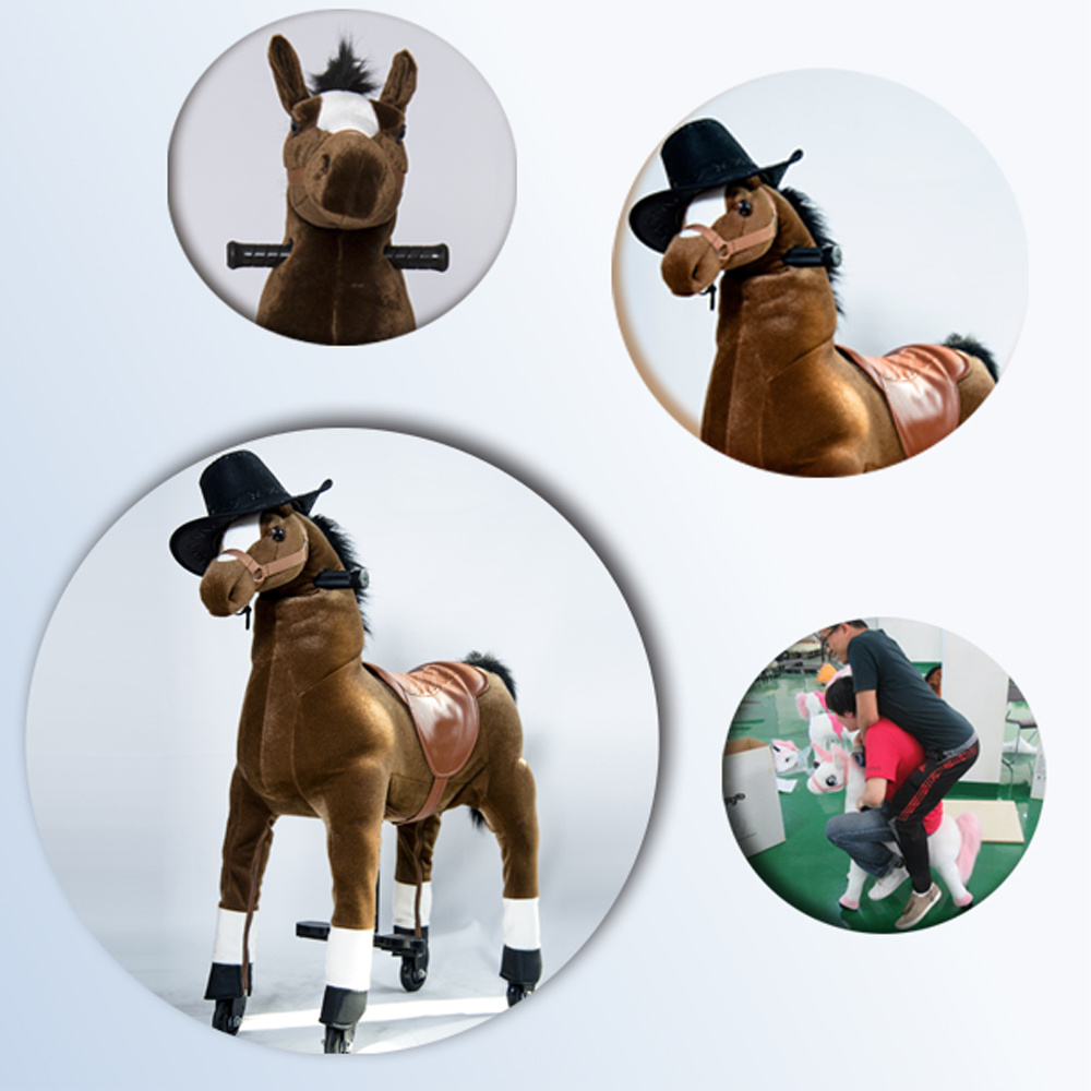 Animatronic Models Could Walking Animal Scooter in Mall, a Ride on Animal Toys for Kid and Adults Amusement Park 100-500kg Plush