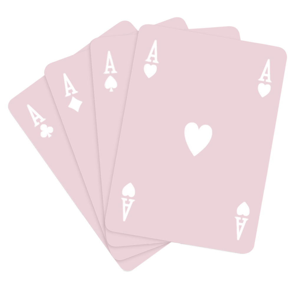 MAXJOY little Prince custom trading cards waterproof pink poker white playing cards