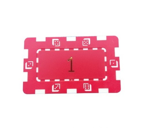 HCD high-end rectangular solid colored poker chips for casino