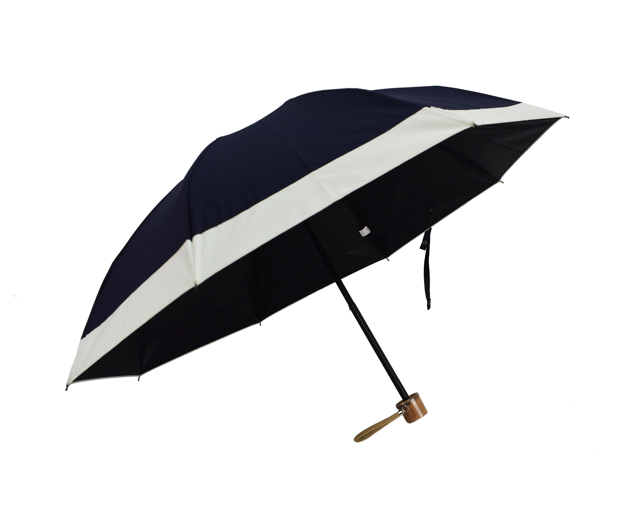 2 FOLDING UMBRELLA PARASOL  FULL SHADING FABRIC