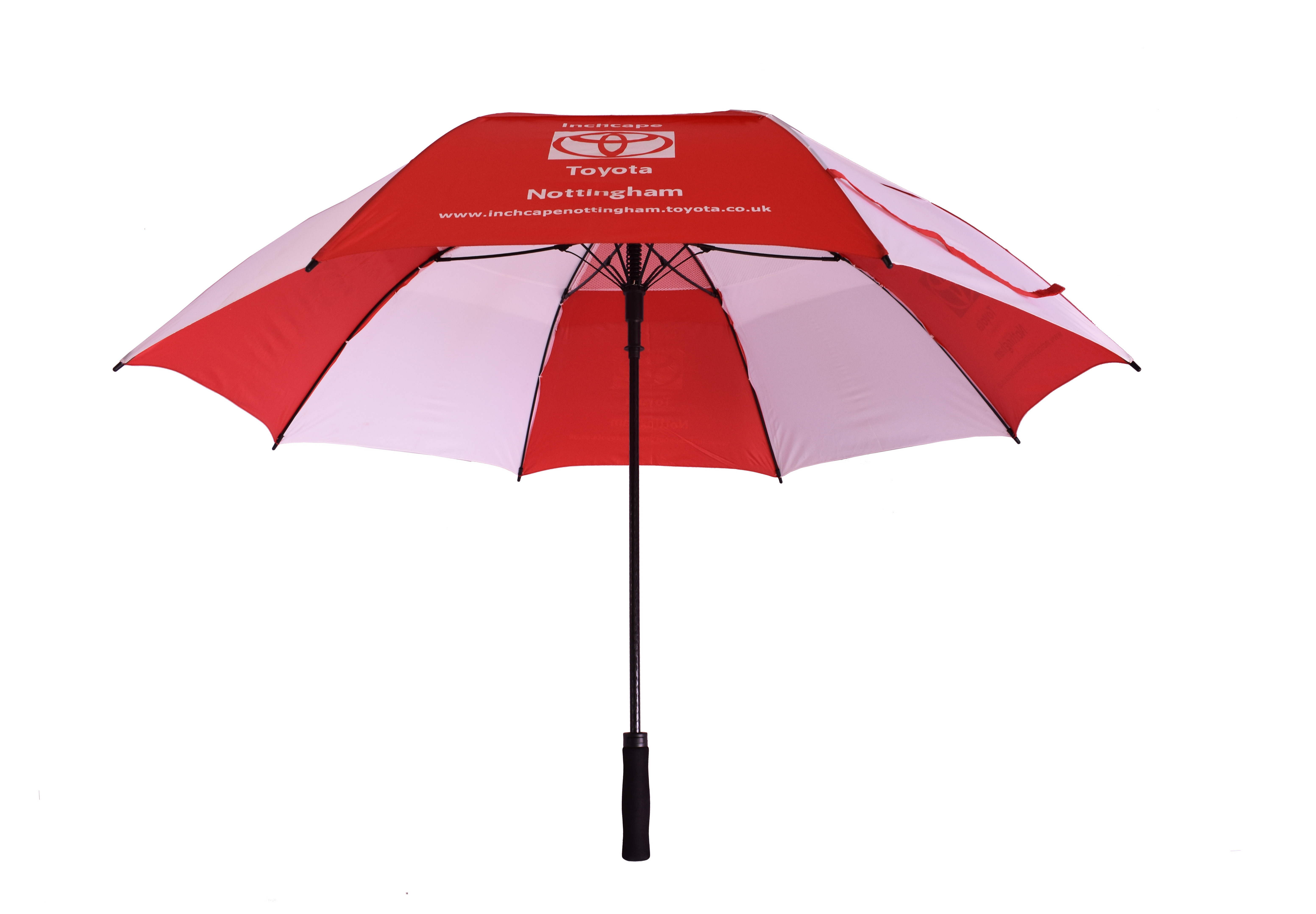 AUTO GOLF UMBRELLA VENTED WITH WHITE  AIRMESH  INSIDE