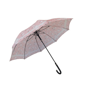 25"AUTOMATIC STRONG WINDPROOF CUSTOM UMBRELLA WITH ROSE PATTERN