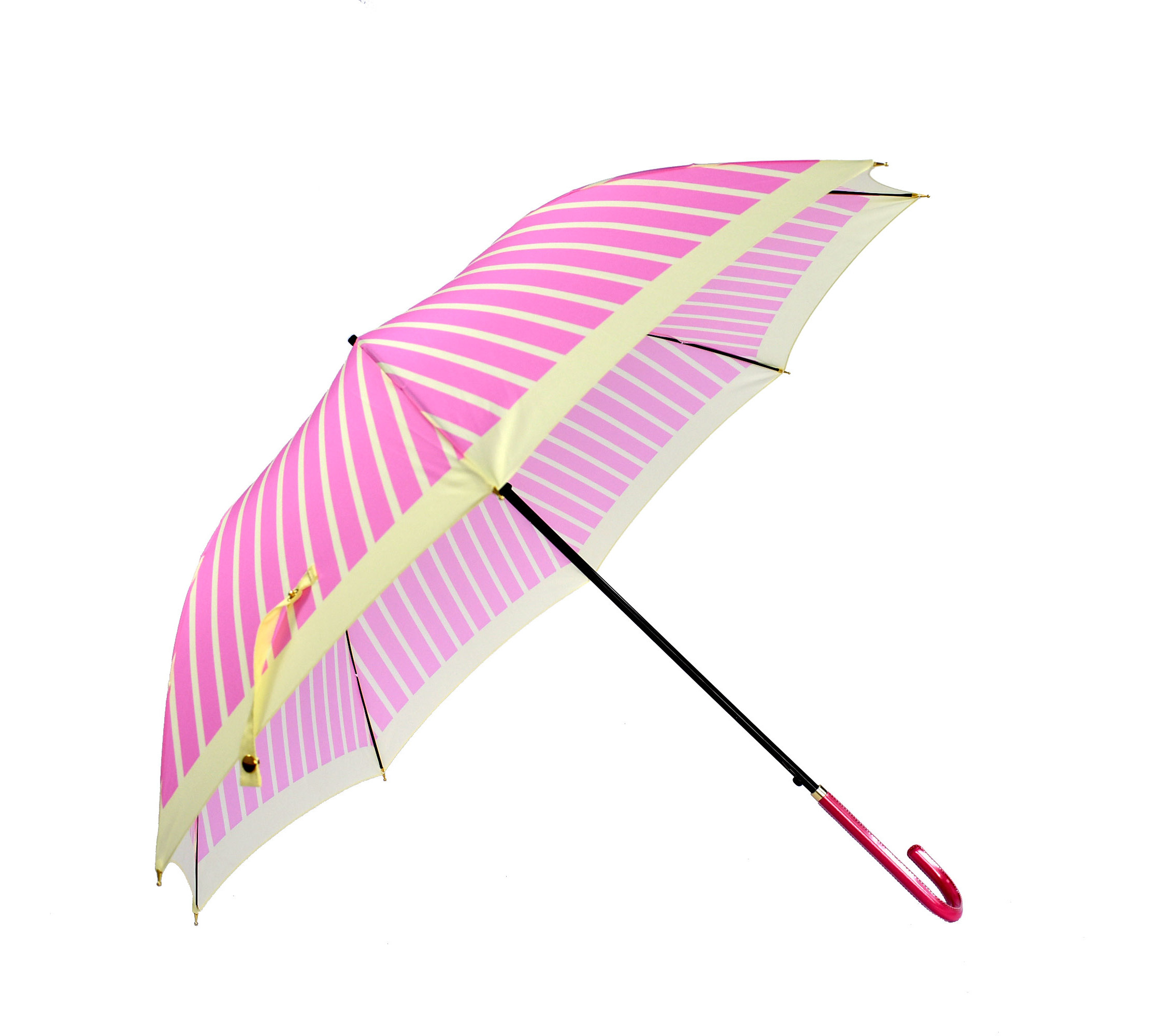 STRAIGHT  UMBRELLAS CONVENIENT AUTOMATIC FUNCTION FOR QUICK OPENING, WINDPROOF WITH  STURDY STEEL SHAFT, PRACTICAL CLOSING STRAP