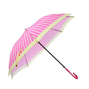 STRAIGHT  UMBRELLAS CONVENIENT AUTOMATIC FUNCTION FOR QUICK OPENING, WINDPROOF WITH  STURDY STEEL SHAFT, PRACTICAL CLOSING STRAP