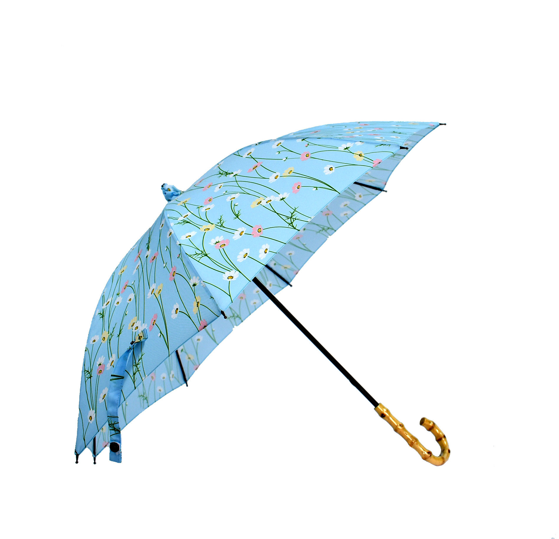 NATURAL BAMBOO PARASOL  ULTRALIGHT ULTRAFINE UMBRELLA  WOMEN'S MINI STRAIGHT UMBRELLA