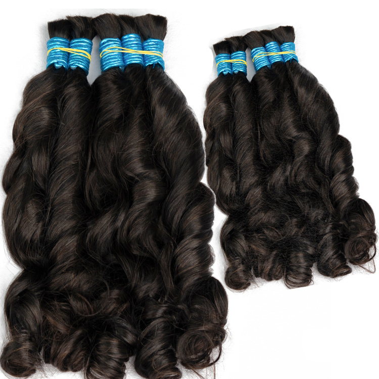 cabelo organico humano natural bulk braiding human loose wave curly for products virgin wigs wholesale premium slavic 100g hair