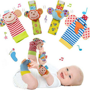 Infant Baby Kids Socks rattle toys Wrist Rattle and Foot Socks 0~24 Months products products