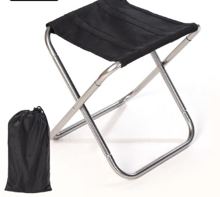 Portable Mini Aluminum Foldable Chair for Outdoor Activities Camping Fishing Hiking and Picnic Foldable Stool Seat