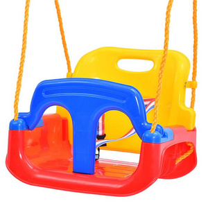 High quality 3 in 1 Swing Seat, Kids High Back Full Bucket Heavy Duty Playground Gym Secure Hanging Swing Seat Set