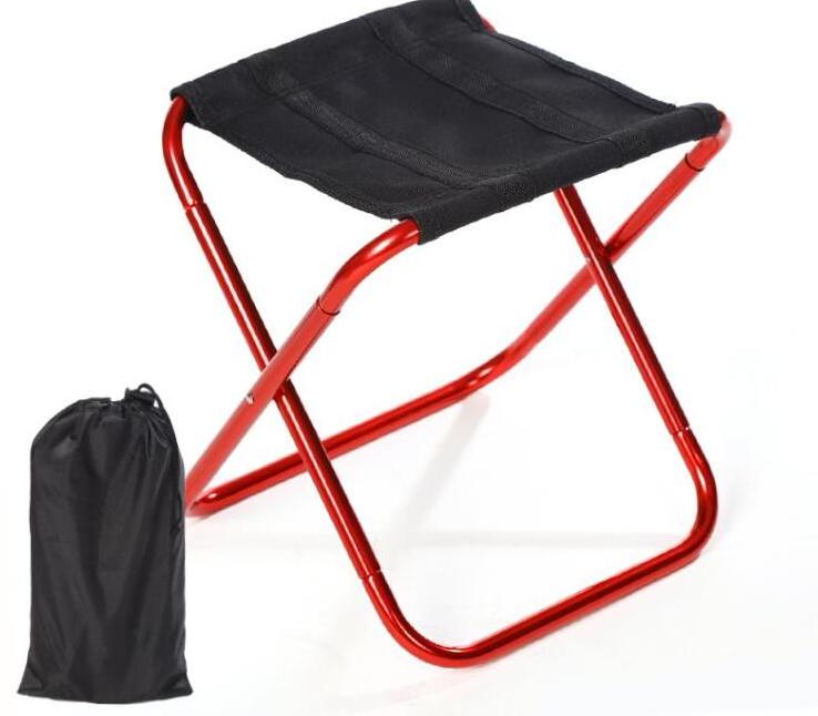 Portable Mini Aluminum Foldable Chair for Outdoor Activities Camping Fishing Hiking and Picnic Foldable Stool Seat