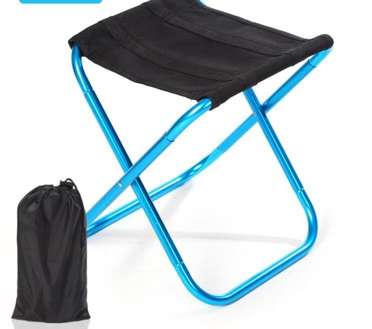 Aluminum Alloy Folding Chair for Outdoor Use Ultralight Mini Storage Fishing Chair Portable Picnic Stool Small Folding Chair