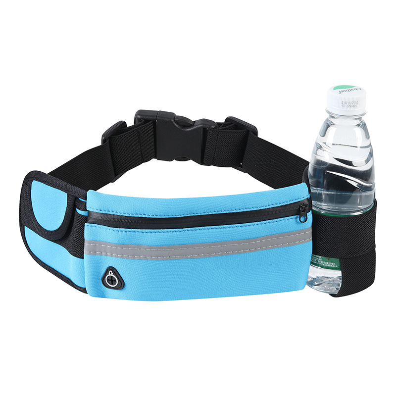 Outdoor Sports Phone Pocket Jogging Fanny Pack Waterproof Waist Belt Bag with Water Bottle Holder