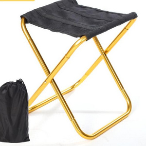 Aluminum Alloy Folding Chair for Outdoor Use Ultralight Mini Storage Fishing Chair Portable Picnic Stool Small Folding Chair