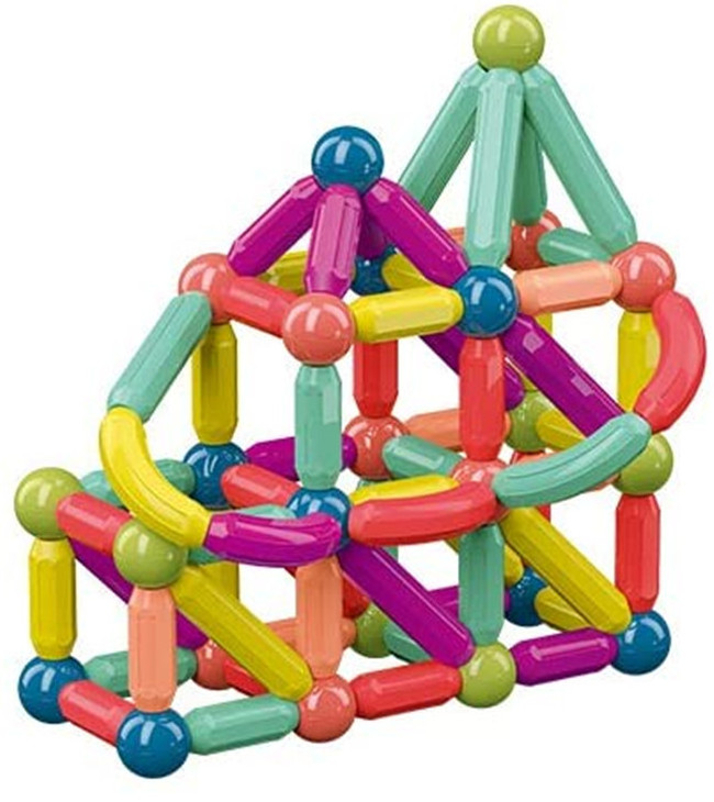 Children Development of intelligence Educational Stem Toys 3D Magnet Balls and Rods Magnetic balls and stick