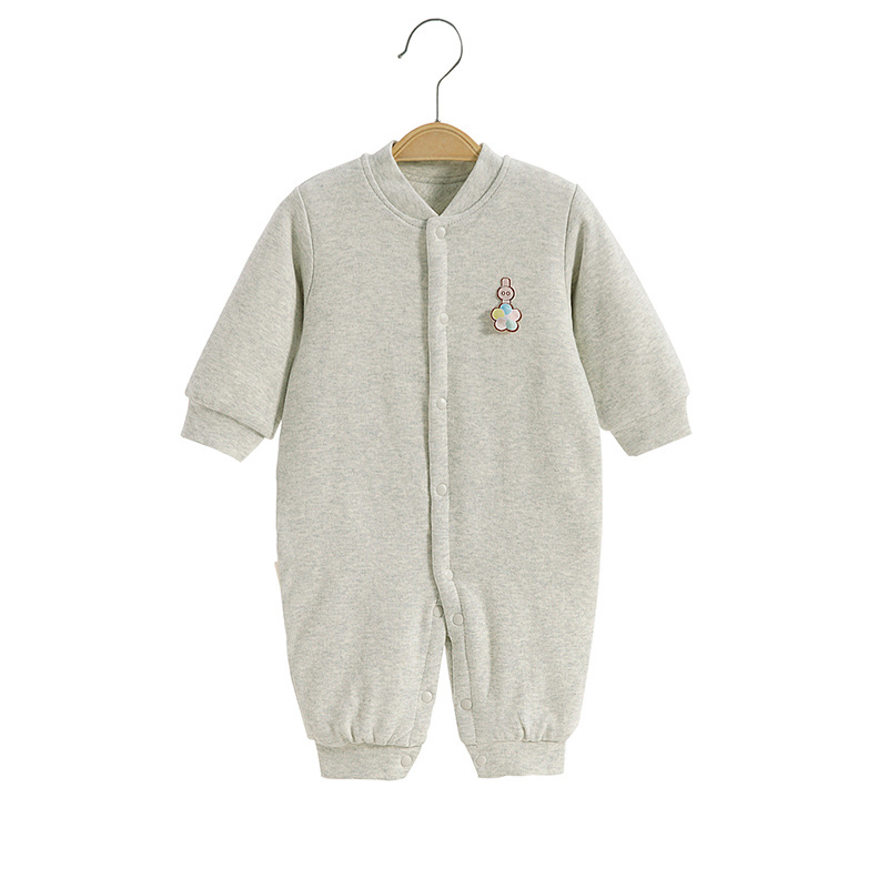 long sleeves 100% organic cotton knitted bamboo boys girls clothes newborn baby jumpsuit rompers