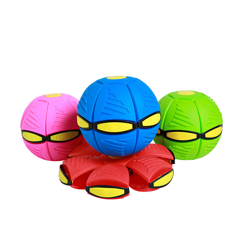 Outdoor Deformable  glowing ball Multiplayer UFO Football Basketball flying saucer Toy balls