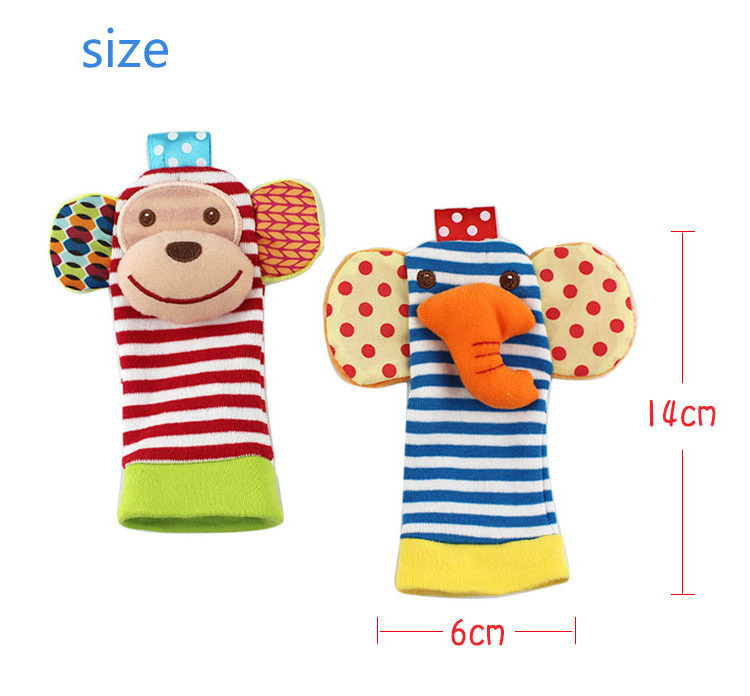 Infant Baby Kids Socks rattle toys Wrist Rattle and Foot Socks 0~24 Months products products