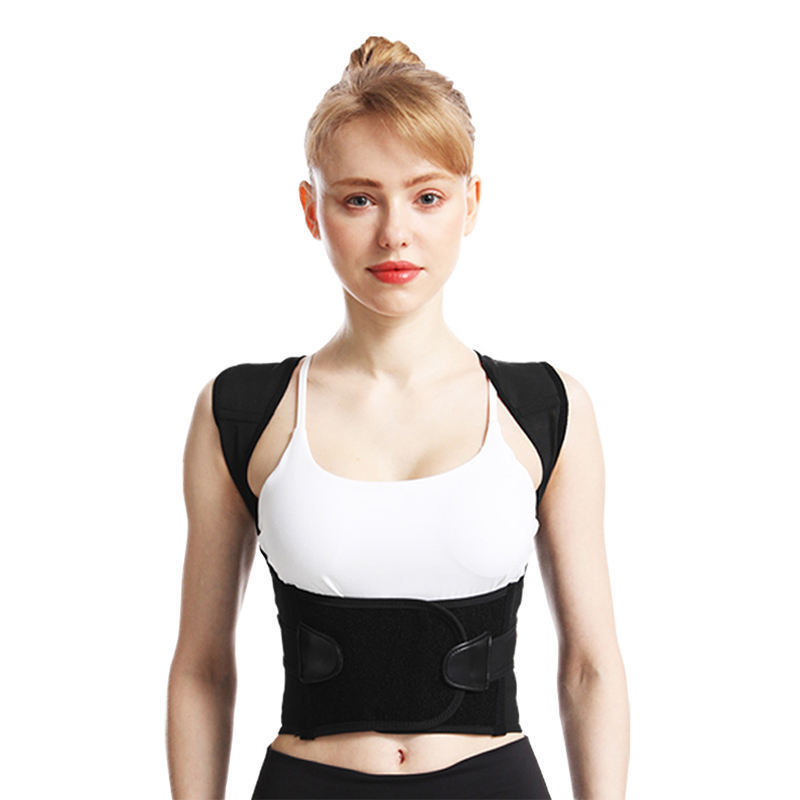 Adult Unisex Brace Support Belt Adjustable Shoulder Back Body Elastic Posture Corrector Full Back Brace