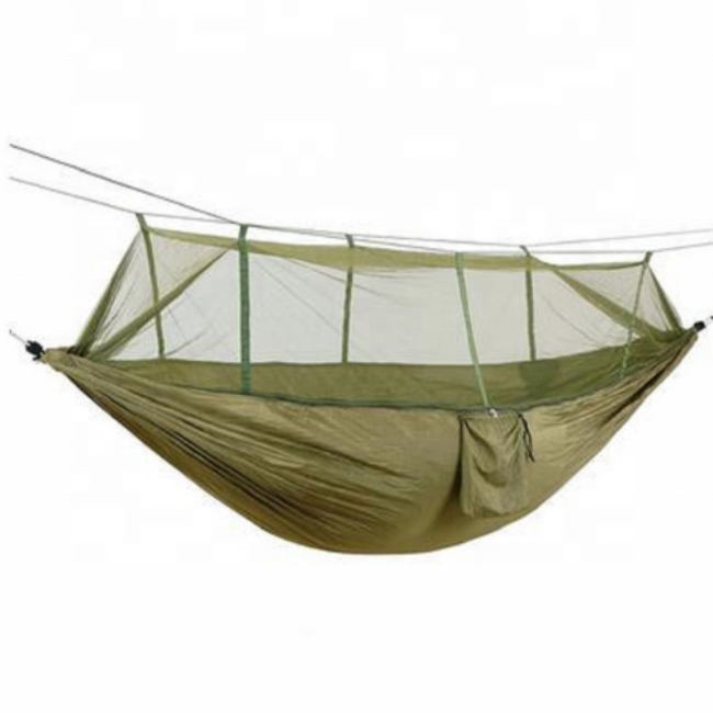 Durable convenient travel beach yard outdoor parachute fabric hammock