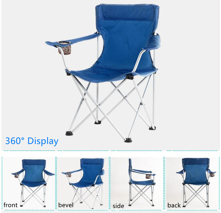 Oxford Cloth Portable Folding Camping Seat Fishing Festival Picnic Camping Chair