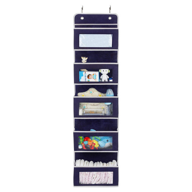 Factory wholesale non-woven fabric Door Hanging Organizer over the door storage organizer