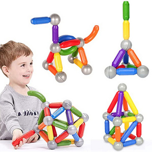 Children Development of intelligence Educational Stem Toys 3D Magnet Balls and Rods Magnetic balls and stick