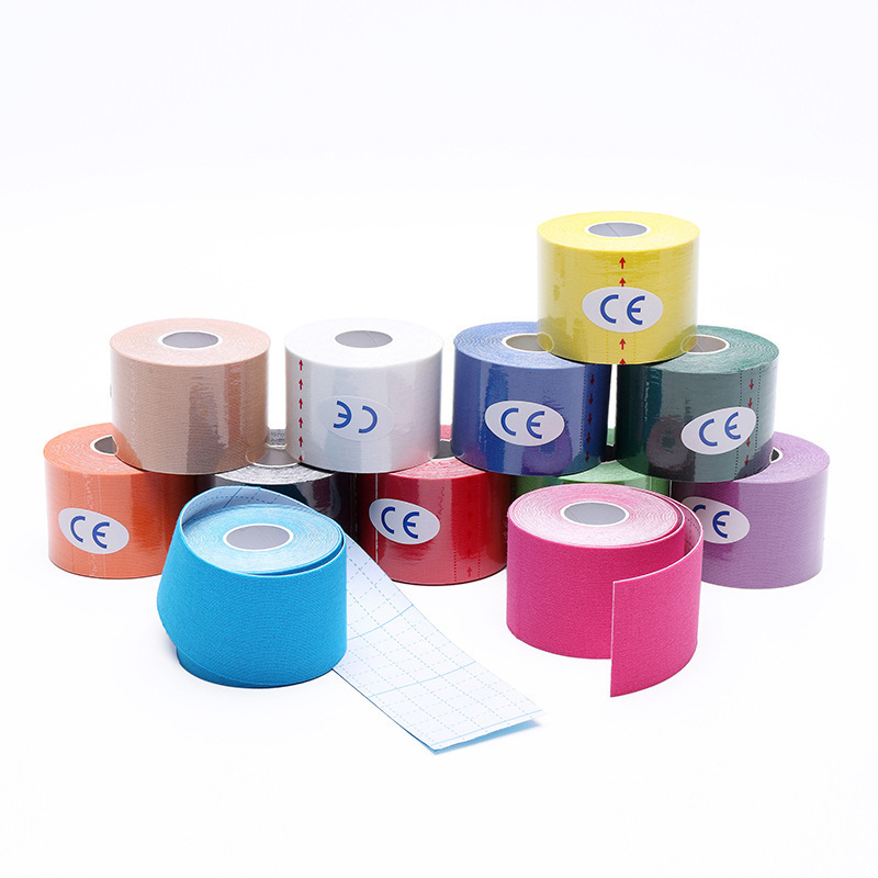 Factory Custom safety therapy cotton 5m 5cm kt waterproof fitness k tape sports muscle kinesiology tape