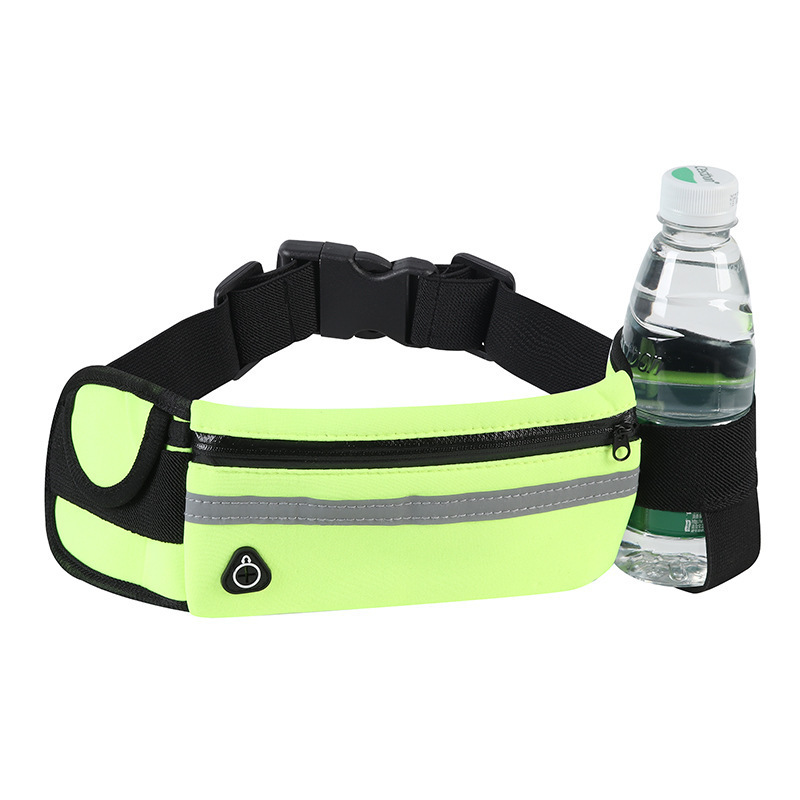 Outdoor Sports Phone Pocket Jogging Fanny Pack Waterproof Waist Belt Bag with Water Bottle Holder