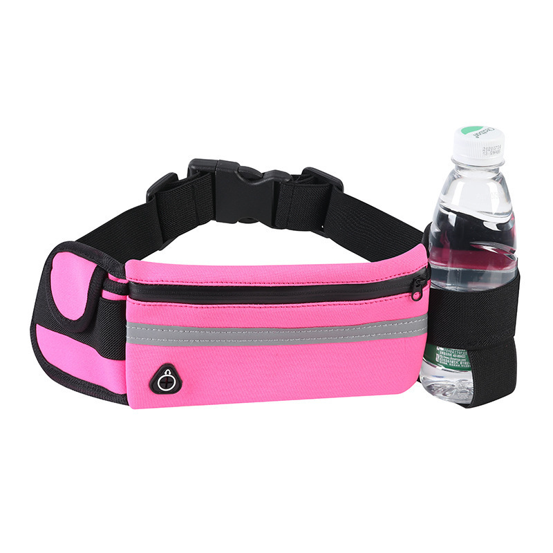 Outdoor Sports Phone Pocket Jogging Fanny Pack Waterproof Waist Belt Bag with Water Bottle Holder