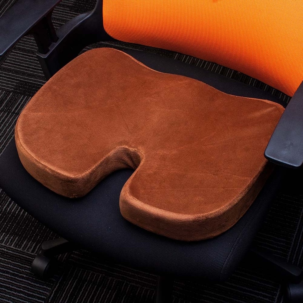 High Quality Qrthopedic Removeable Car Office Chair Memory Foam Seat Cushion pad