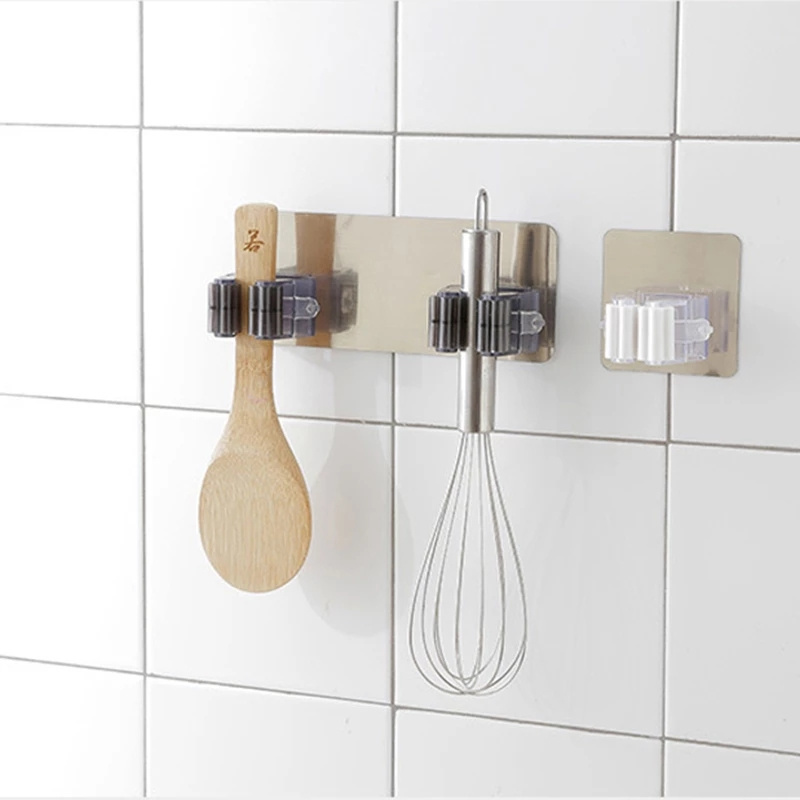 Household Wall Mounted Adhesive Broom Hanger Mop Hook Racks Mop Broom storage Holders