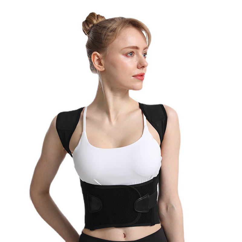 Adult Unisex Brace Support Belt Adjustable Shoulder Back Body Elastic Posture Corrector Full Back Brace