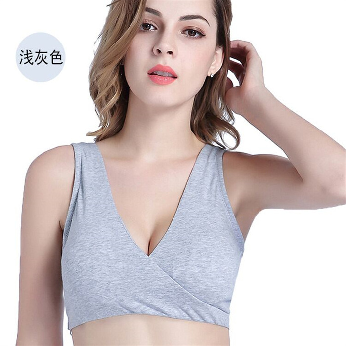 Hot sell nursing sleep bra for breastfeeding women's wireless comfy maternity underwear Pumping Bra