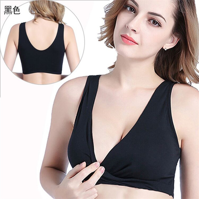 Hot sell nursing sleep bra for breastfeeding women's wireless comfy maternity underwear Pumping Bra