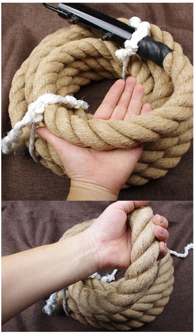 2024 Factory wholesale 3M Climb jute rope Thick Exercise Rope For Gym Fitness Training