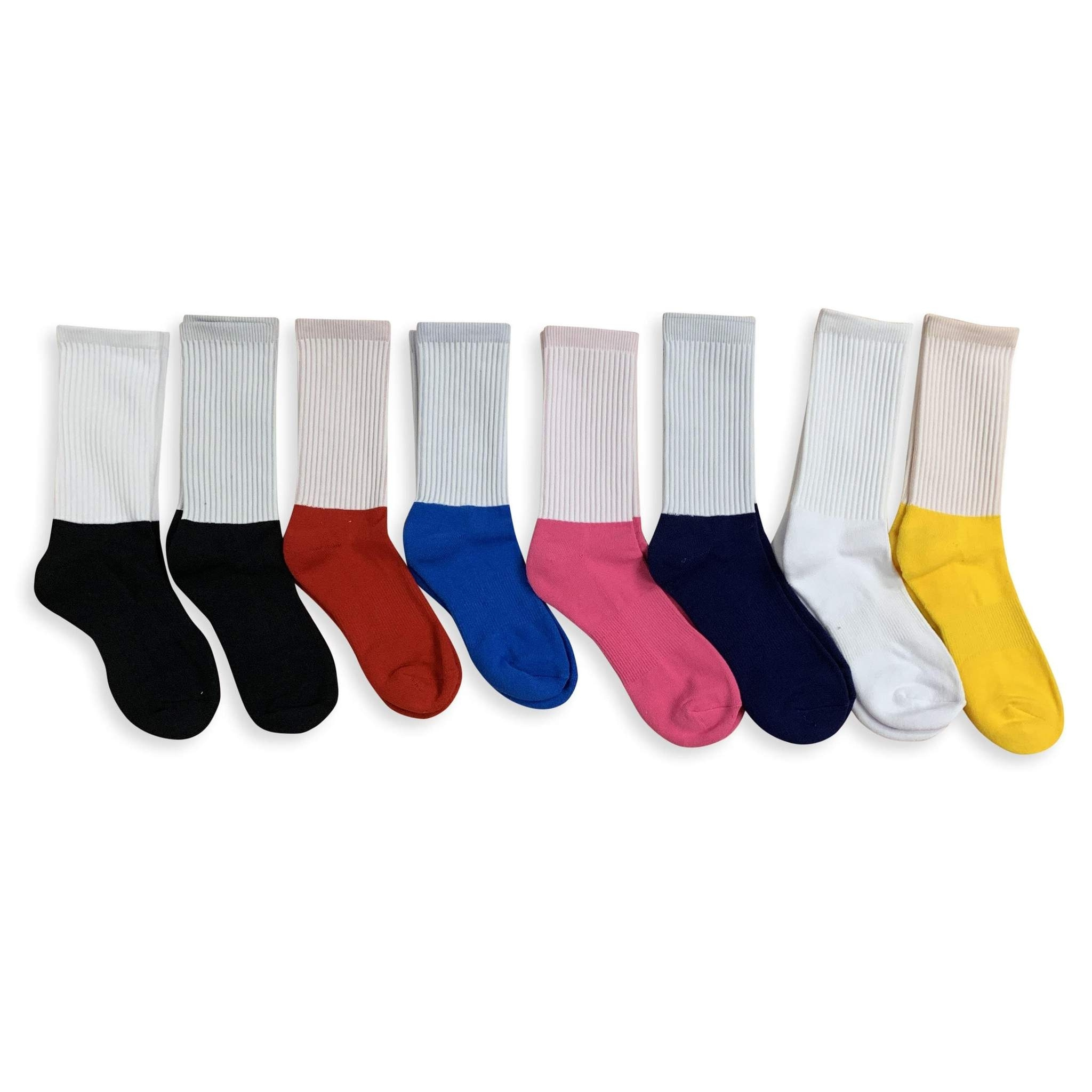 Custom short Blank digital print socks mid calf sublimation sports socks