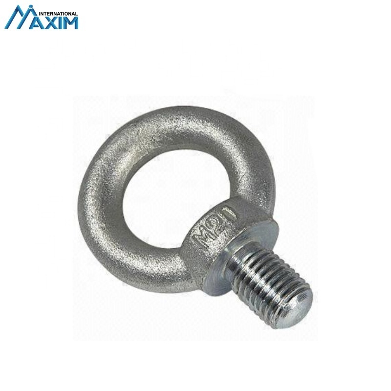 Hardware Rigging M8-M100 Level Eye Screws Ring Loop Hole DIN580 Eye Bolt